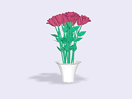 植物盆栽室內(nèi)裝飾素材免費(fèi)下載3d模型素材 7
