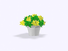 植物盆栽室內(nèi)裝飾素材免費下載室內(nèi)盆栽模型 4