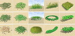 植物盆栽室內(nèi)裝飾素材免費(fèi)下載3d模型素材 127
