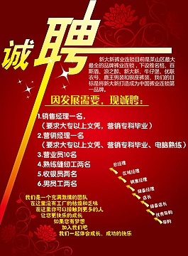 招聘海報(bào)