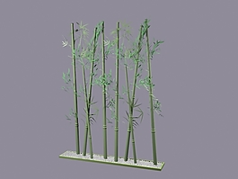 植物竹子裝飾素材3d模型下載家裝素材 5