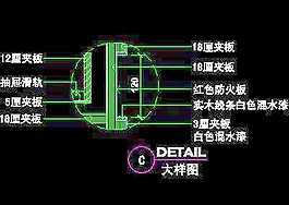 美容美發(fā)接待臺、工作臺裝修施工圖紙、cad詳圖素材65