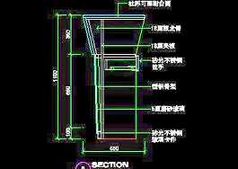 美容美發(fā)接待臺(tái)、工作臺(tái)裝修施工圖紙、cad詳圖素材76