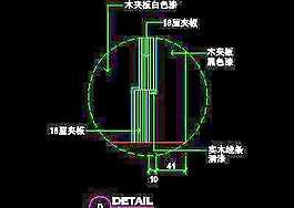 美容美發(fā)接待臺、工作臺裝修施工圖紙、cad詳圖素材83