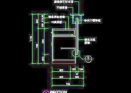 美容美發(fā)接待臺、工作臺裝修施工圖紙、cad詳圖素材79
