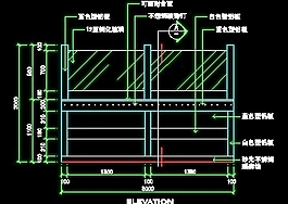 服務(wù)臺裝修施工圖紙cad詳圖素材92