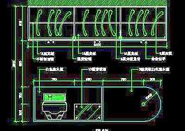美容美發(fā)接待臺、工作臺裝修施工圖紙、cad詳圖素材67