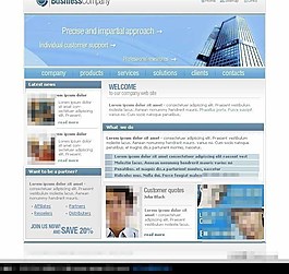 金融投资公司网站设计模板
