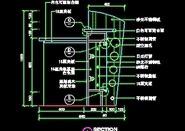 服務(wù)臺(tái)裝修施工圖紙cad詳圖素材45