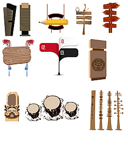 各種普通奇異指示牌