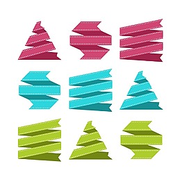 彩色立體創(chuàng)意絲帶