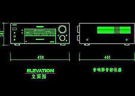 電視機圖塊、視聽設(shè)備圖塊、影院音響組合圖塊、電腦CAD圖塊28