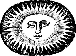 橢圓形的太陽剪貼畫