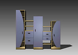 2009最新柜子3D現(xiàn)代家具模型90款-82