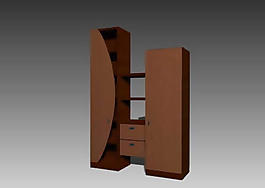 2009最新柜子3D現(xiàn)代家具模型90款-44