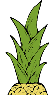 菠萝剪贴画
