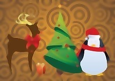 免費圣誕特征向量