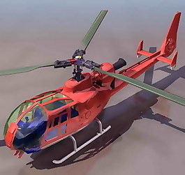 直升飛機(jī)-3dmax飛機(jī)模型素材1