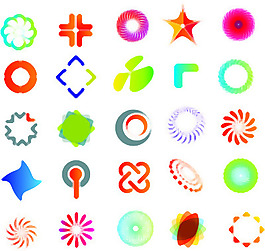 實際的logo模板矢量圖形