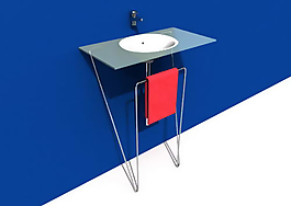 洗手盆衛(wèi)生間潔具模型素材20