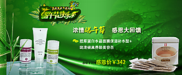 端午節(jié)綠色海報(bào)