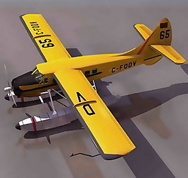 小型飛機(jī)3D模型素材7