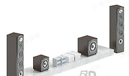 3D電視柜模型