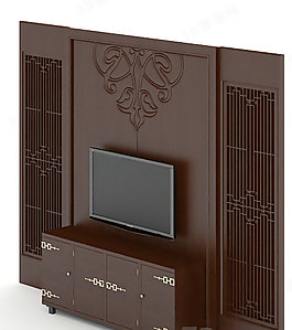 3D电视柜模型