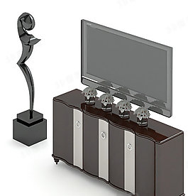 3D電視柜模型