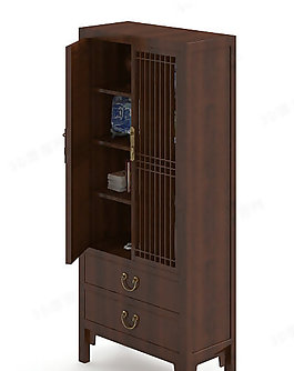 3D陳設(shè)柜模型