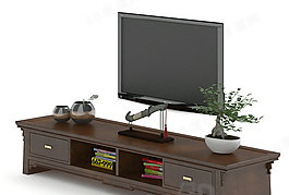 3D電視柜模型