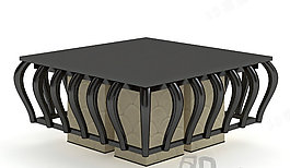 3D中式古典吸頂燈模型