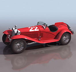 小轎車、小汽車3D模型素材28