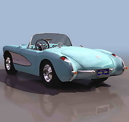 小轎車、小汽車3D模型素材16
