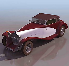 小轎車、小汽車3D模型素材10