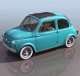 小轎車、小汽車3D模型素材9