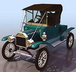 小轎車、小汽車3D模型素材7