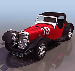 小轎車、小汽車3D模型素材6