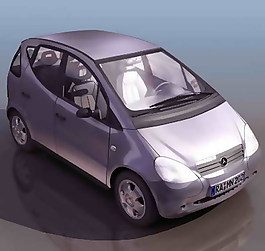 小轎車、小汽車3D模型素材4