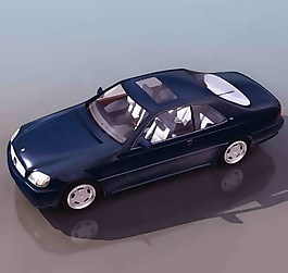 小轎車、小汽車3D模型素材3