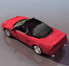 小轎車、小汽車3D模型素材2