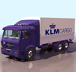 集裝箱運輸車、卡車、貨車等3D模型素材3