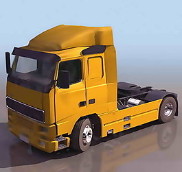 集裝箱運輸車、卡車、貨車等3D模型素材2