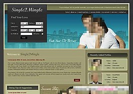 個性婚戀交友類型網頁CSS模板