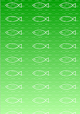 線條魚型底圖