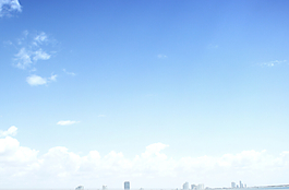 淡雅藍(lán)色海洋海平面PPT背景