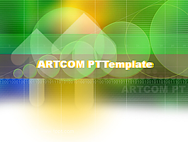 动态抽象数字科技PPT背景