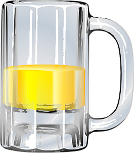 大杯啤酒剪貼畫