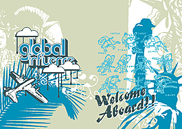 白藍色街頭涂鴉