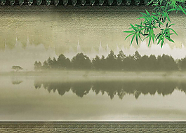 實用的水墨中國風幻燈片背景圖片